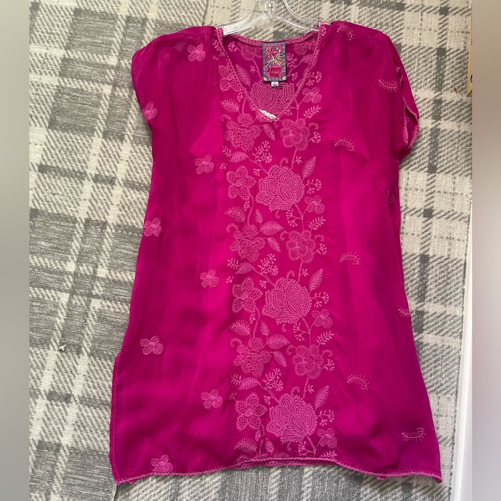 Johnny Was embroidered tunic
